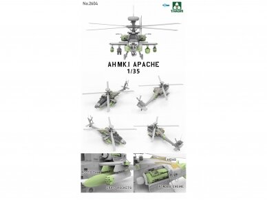 Takom - AH Mk. 1 Apache Attack Helicopter, 1/35, 2604 1 Takom - AH Mk. 1 Apache Attack Helicopter, 1/35, 2604 1