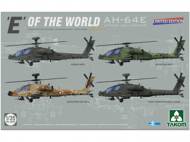 Takom - AH-64E Attack Helicopter E of the World, Limited Edition, 1/35, 2603