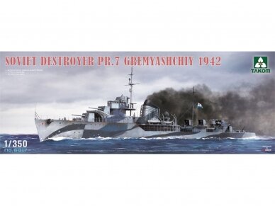 Takom - Soviet Destroyer PR.7 Gremyashchiy 1942, 1/350, 6017 Takom - Soviet Destroyer PR.7 Gremyashchiy 1942, 1/350, 6017