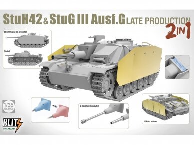 Takom - StuH 42 & StuG III Ausf. G Late Production 2 in 1, 1/35, 8006 1 Takom - StuH 42 & StuG III Ausf. G Late Production 2 in 1, 1/35, 8006 1