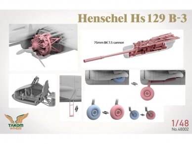 Takom - Henschel Hs129 B-3 w/interior, 1/48, 48002 4 Takom - Henschel Hs129 B-3 w/interior, 1/48, 48002 4