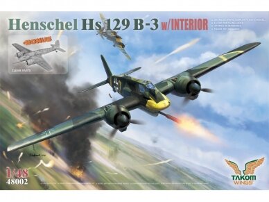 Takom - Hs129² Box (Hs 129 B2 + Hs 129 B3 + 3d Printed Set Figures x2 + Panther A), 1/48, 48001W 4 Takom - Hs129² Box (Hs 129 B2 + Hs 129 B3 + 3d Printed Set Figures x2 + Panther A), 1/48, 48001W 4