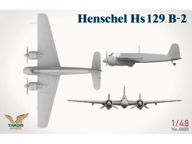 Takom - Henschel Hs129 B-2 w/interior, 1/48, 48001 2 Takom - Henschel Hs129 B-2 w/interior, 1/48, 48001 2