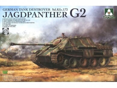Takom - Jagdpanther G2 Sd.Kfz. 173 pilnas interjeras, 1/35, 2118