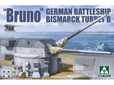 Takom - "Bruno" German Battleship Bismarck turret B, 1/72, 5012 Takom - "Bruno" German Battleship Bismarck turret B, 1/72, 5012