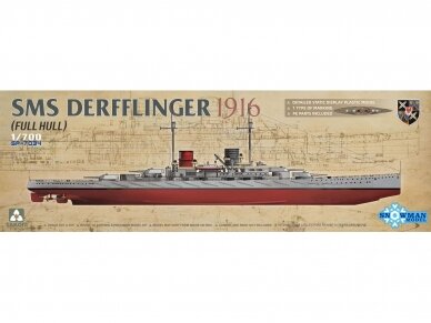 Takom - SMS Derfflinger 1916 full hull, 1/700, 7034