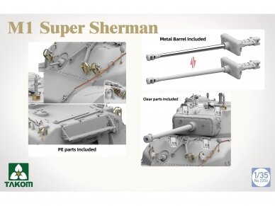 Takom - M1 Super Sherman, 2206 3 Takom - M1 Super Sherman, 2206 3