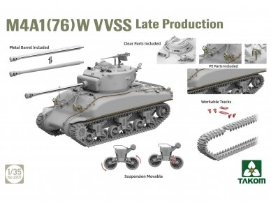 Takom - M4A1(76)W VVSS Late Production, 2207 2 Takom - M4A1(76)W VVSS Late Production, 2207 2