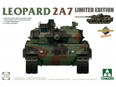 Takom - Leopard 2A7 w/Camouflage Mask Sheet (Limited Edition), 1/72, 5011X