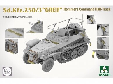 Takom - Sd.Kfz.250/3 “GREIF” Rommel’s Command Half-Track, 1/35, 2194 3 Takom - Sd.Kfz.250/3 “GREIF” Rommel’s Command Half-Track, 1/35, 2194 3