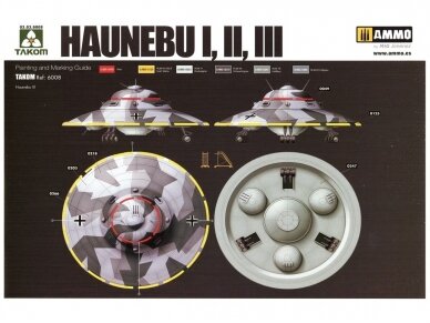 Takom - Haunebu I, II, III, 1/350, 6008 14