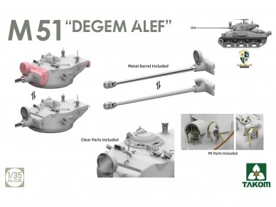 Takom - M51 "Degem Alef" (Super Sherman), 2208 3 Takom - M51 "Degem Alef" (Super Sherman), 2208 3