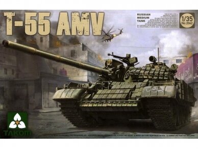 Takom - T-55 AMV Russian Medium Tank, 1/35, 2042 Takom - T-55 AMV Russian Medium Tank, 1/35, 2042