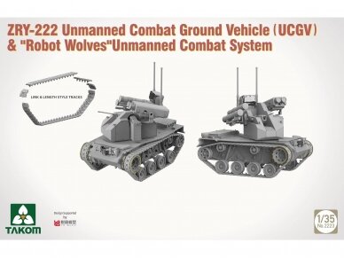 Takom - ZRY-222 Unmanned Combat Ground Vehicle with Robot Wolves, 1/35, 2223 4 Takom - ZRY-222 Unmanned Combat Ground Vehicle with Robot Wolves, 1/35, 2223 4