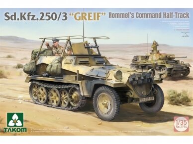 Takom - Sd.Kfz.250² BOX Sd.Kfz.250/1 + Sd.Kfz.250/3 "GREIF" + 1/16 Erwin Rommel, 1/35, 2194W 8 Takom - Sd.Kfz.250² BOX Sd.Kfz.250/1 + Sd.Kfz.250/3 "GREIF" + 1/16 Erwin Rommel, 1/35, 2194W 8