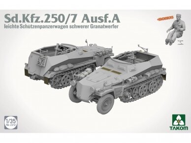 Takom - Sd.Kfz. 250/7 Ausf. A leichte Schutzenpanzerwagen schwerer Granatwerfer, 2212 1 Takom - Sd.Kfz. 250/7 Ausf. A leichte Schutzenpanzerwagen schwerer Granatwerfer, 2212 1