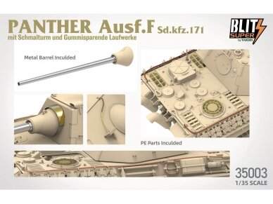 Takom - Panther Ausf. F mit Schmalturm und Gummisparende Laufwerke Sd.kfz. 171, 35003 3 Takom - Panther Ausf. F mit Schmalturm und Gummisparende Laufwerke Sd.kfz. 171, 35003 3