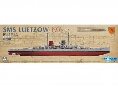 Takom - SMS Luetzow 1916 full hull, 1/700, 7036