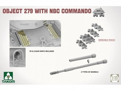 Takom - Soviet Heavy Tank Object 279 w/NBC Command Figure, 1/35, 2188 2 Takom - Soviet Heavy Tank Object 279 w/NBC Command Figure, 1/35, 2188 2