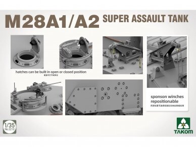 Takom - M28A1/A2 Super Assault Tank, 1/35, 2210 5