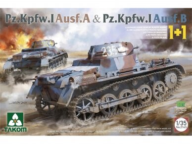Takom - Pz.Kpfw. I Ausf. A & Pz.Kpfw. I Ausf. B 1+1, 1/35, 2145