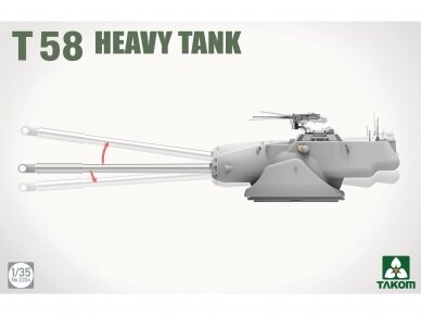 Takom - T58 Heavy Tank, 1/35, 2204 2 Takom - T58 Heavy Tank, 1/35, 2204 2