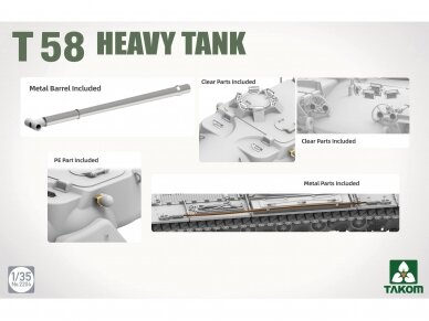 Takom - T58 Heavy Tank, 1/35, 2204 3 Takom - T58 Heavy Tank, 1/35, 2204 3