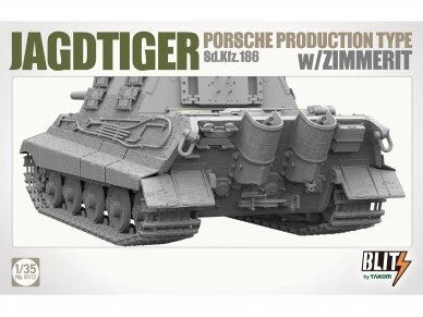 Takom - Jagdtiger Sd.Kfz. 186 Porsche production type w/Zimmerit, 1/35, 8012 3