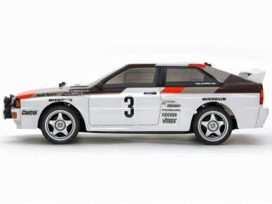 Tamiya - Radijo bangomis valdomas (RC) Audi Quattro Rally A2 (TT-02), 1/10, 58667 6