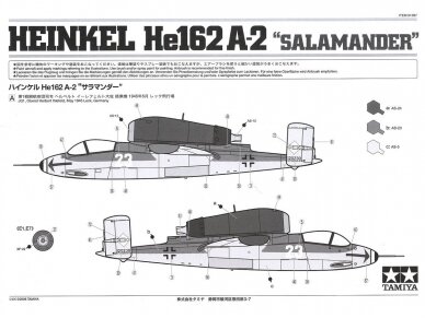Tamiya - Heinkel He162 A-2 "Salamander", 1/48, 61097 7