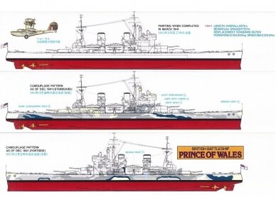 Tamiya - British Battleship Prince of Wales, 1/350, 78011 7