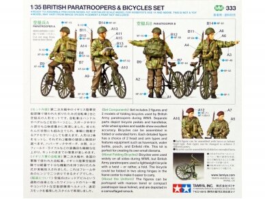 Tamiya - British Paratroopers & Bicycle set, 1/35, 35333 1