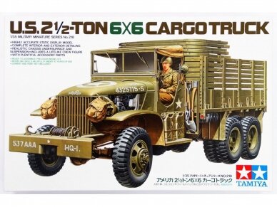 Tamiya - U.S. 2.5 Ton 6X6 Cargo Truck, 1/35, 35218 Tamiya - U.S. 2.5 Ton 6X6 Cargo Truck, 1/35, 35218