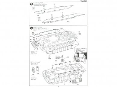 Tamiya - British main battle tank Challenger 1 Mk.3, 1/35, 35154 14 Tamiya - British main battle tank Challenger 1 Mk.3, 1/35, 35154 14