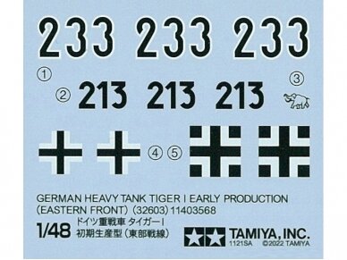 Tamiya - German Heavy Tank Tiger I Early Production (Eastern Front), 1/48, 32603 6