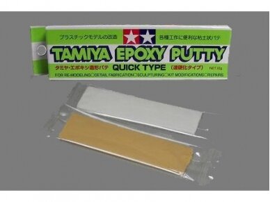 Tamiya - Epoxy putty Quick Шпатлевка двухкомпонентная эпоксид 25g, 87051