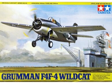 Tamiya - Grumman F4F-4 Wildcat, 1/48, 61034