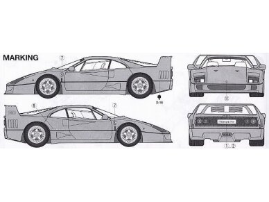 Tamiya - Ferrari F40, 1/24, 24295 6