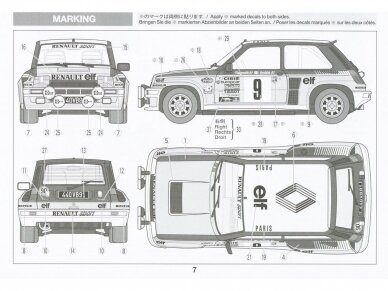 Tamiya - Renault 5 Turbo Rally, 1/24, 24027 6