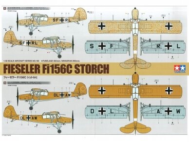Tamiya - Fieseler Fi 156C Storch, 1/48, 61100 15 Tamiya - Fieseler Fi 156C Storch, 1/48, 61100 15