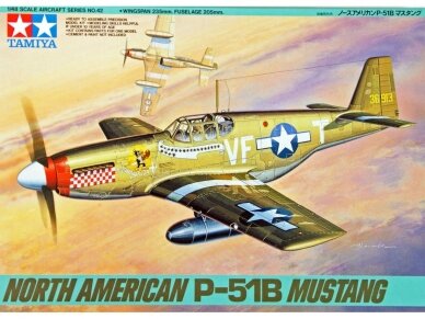 Tamiya - North American P-51B Mustang, 1/48, 61042