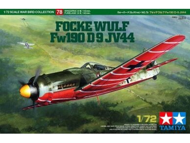 Tamiya - Focke-Wulf Fw190 D-9 JV44, 1/72, 60778