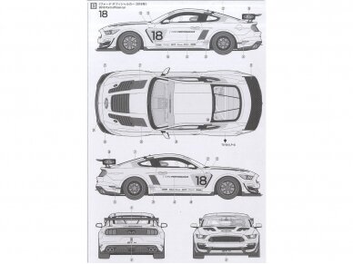 Tamiya - Ford Mustang GT4, 1/24, 24354 6 Tamiya - Ford Mustang GT4, 1/24, 24354 6