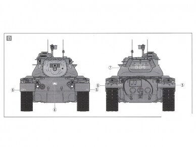 Tamiya - West German tank M47 Patton, 1/35, 37028 7