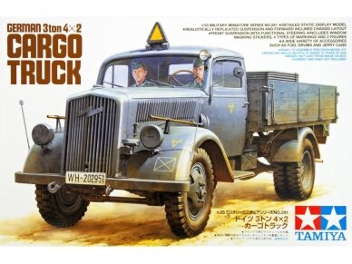 Tamiya - German 3ton 4x2 Cargo Truck, 1/35, 35291 Tamiya - German 3ton 4x2 Cargo Truck, 1/35, 35291