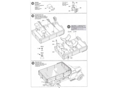 Tamiya - German 3ton 4x2 Cargo Truck, 1/48, 32585 13