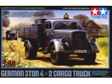 Tamiya - German 3ton 4x2 Cargo Truck, 1/48, 32585