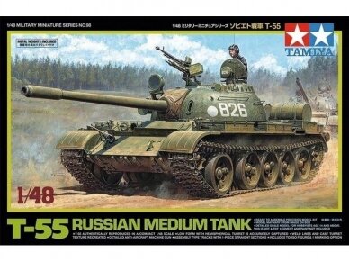 Tamiya - Russian Medium Tank T-55, 1/48, 32598