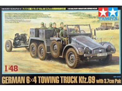 Tamiya - German 6x4 Towing Truck Kfz.69 with 3.7cm Pak, 1/48, 32580
