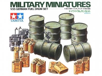 Tamiya - German Fuel Drum Set, 1/35, 35186